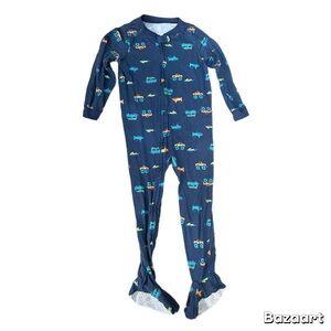 5T Boys Blue Monster Truck Submarine Footie Pajamas Carters